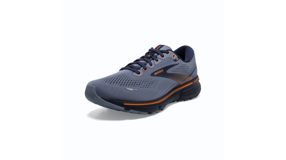 Brooks Ghost 15 Running Shoes - Mens, Flintstone/Peacoat/Oak, 9.0, 1103931D025.090