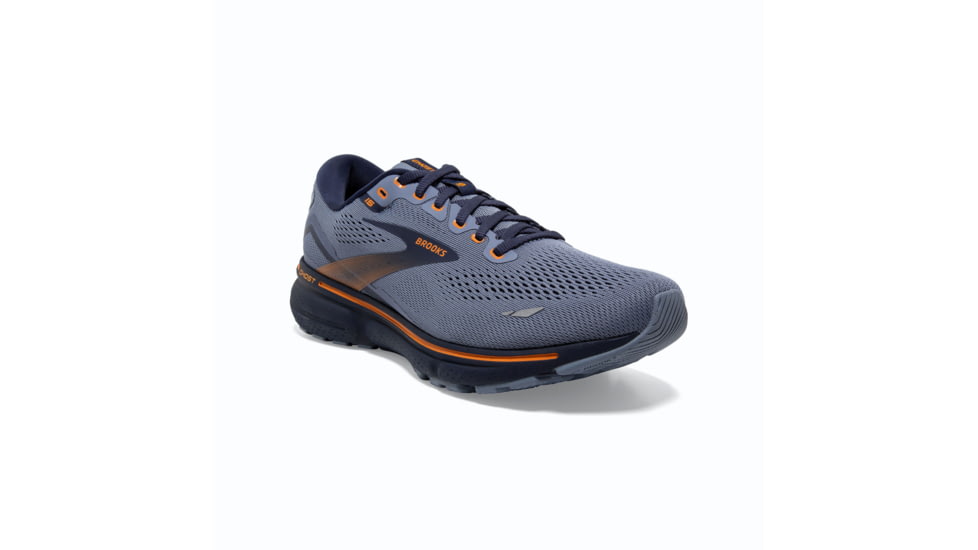 Brooks Ghost 15 Running Shoes - Mens, Flintstone/Peacoat/Oak, 9.0, 1103931D025.090