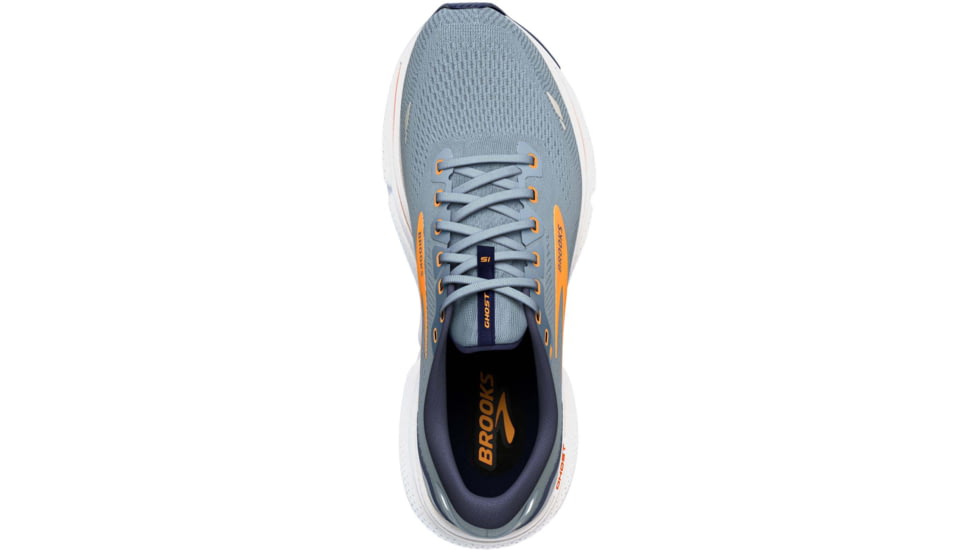 Brooks Ghost 15 Running Shoes - Mens, Flintstone/Peacoat/Orange Pop, 8.5, 1103931D417.085