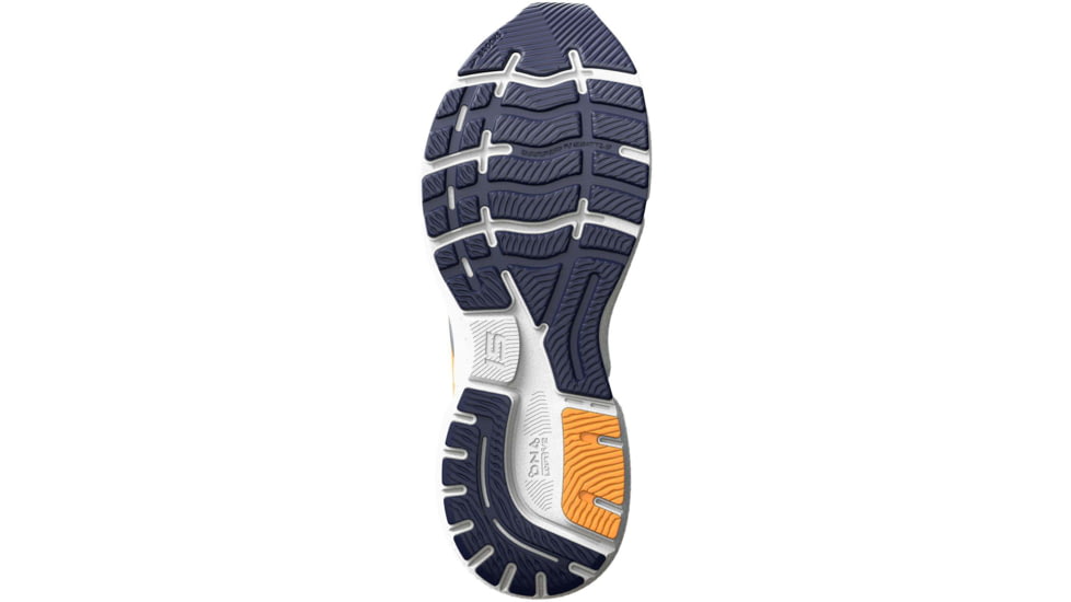 Brooks Ghost 15 Running Shoes - Mens, Flintstone/Peacoat/Orange Pop, 8.5, 1103931D417.085