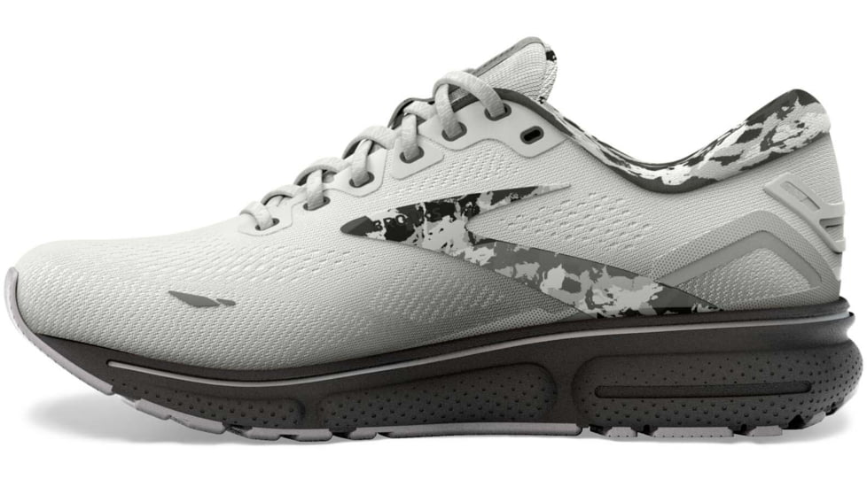 Brooks Ghost 15 Running Shoes - Mens, White/Ebony/Oyster, 12.0, 1103931D149.120