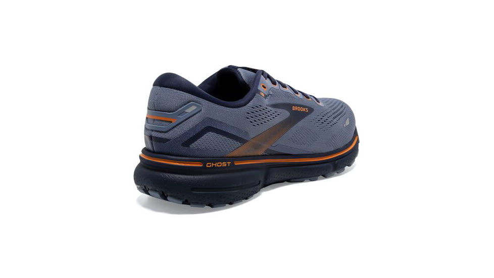 Brooks Ghost 15 Running Shoes - Mens, Wide, Flintstone/Peacoat/Oak, 9.0, 1103932E025.090