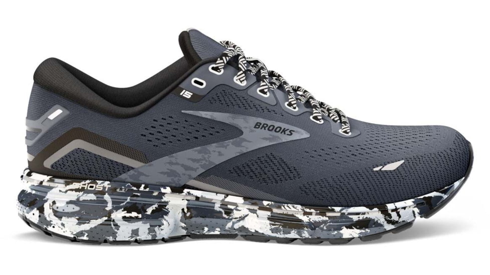 Brooks Ghost 15 Running Shoes - Womens, Medium, Ebony/Black/Oyster, 5.0, 1203801B004.050