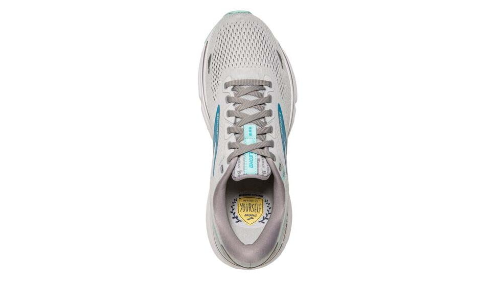 Brooks Ghost 15 Running Shoes - Womens, Medium, Grey/Blackened Pearl/Blue, 10.0, 1203801B085.100