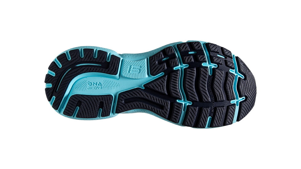 Brooks Ghost 15 Running Shoes - Womens, Medium, Oyster/Bluefish/White, 6.5, 1203801B064.065