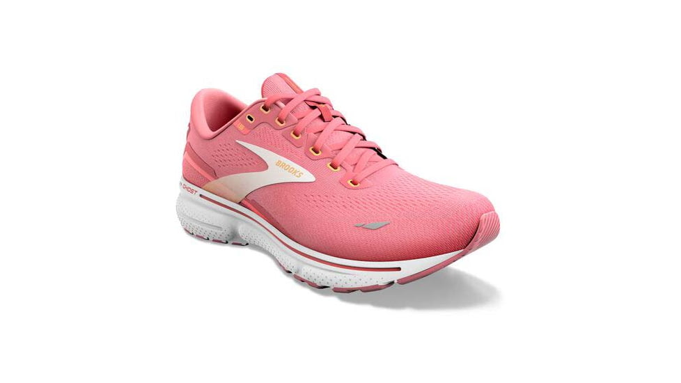 Brooks Ghost 15 Running Shoes - Womens, Medium, Slate Rose/Fiery Coral/ White, 11.5, 1203801B619.115