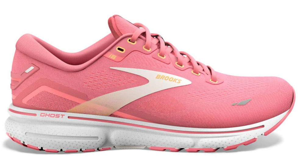 Brooks Ghost 15 Running Shoes - Womens, Medium, Slate Rose/Fiery Coral/ White, 11.5, 1203801B619.115
