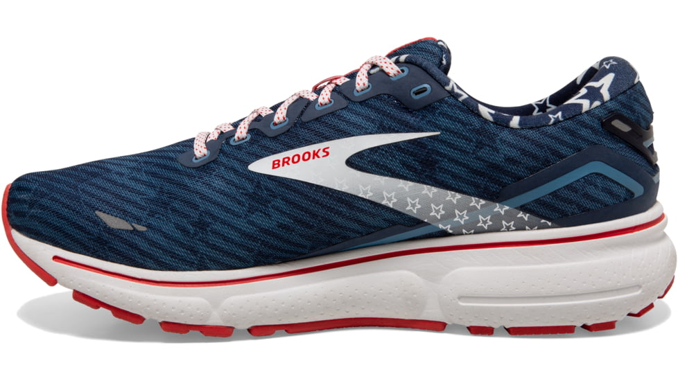 Brooks Ghost 15 Running Shoes - Womens, Medium, Titan/White/Peacoat, 7.0, 1203801B449.070