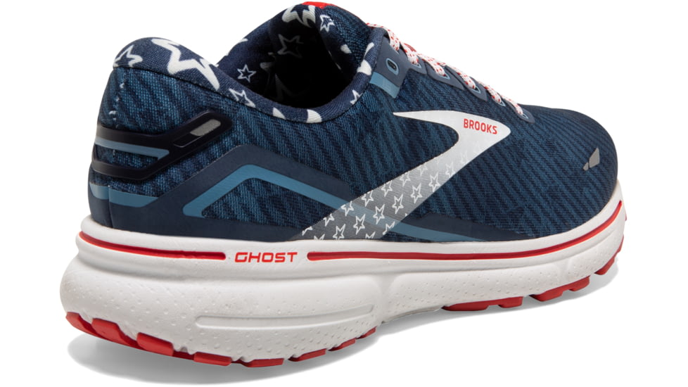 Brooks Ghost 15 Running Shoes - Womens, Medium, Titan/White/Peacoat, 7.0, 1203801B449.070