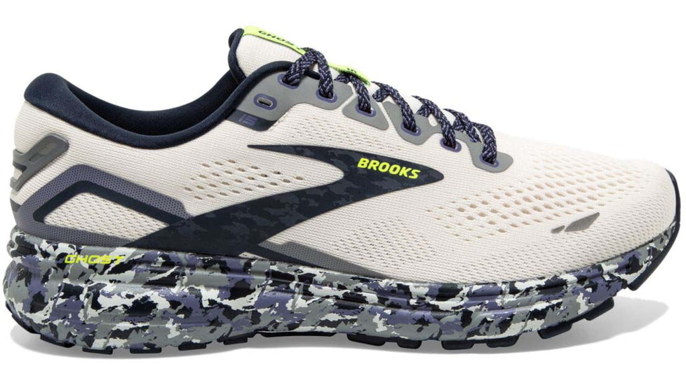Brooks Ghost 15 Running Shoes - Womens, Medium, WhisperWhite/Eclipse/Nightlife, 5.5, 1203801B152.055