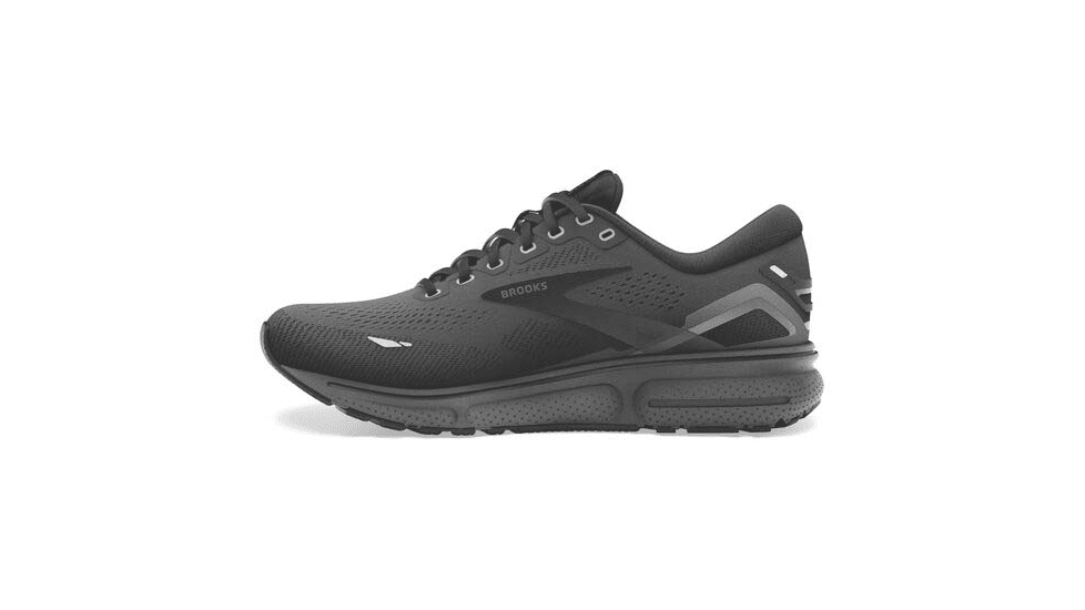 Brooks Ghost 15 Running Shoes - Womens, Narrow, Black/Black/Ebony, 9.0, 1203802A020.090