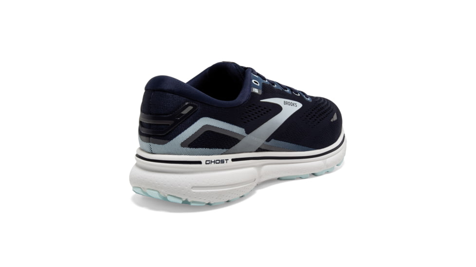 Brooks Ghost 15 Running Shoes - Womens, Peacoat/Pearl/Salt Air, 6 Extra Wide, 1203802E450.060