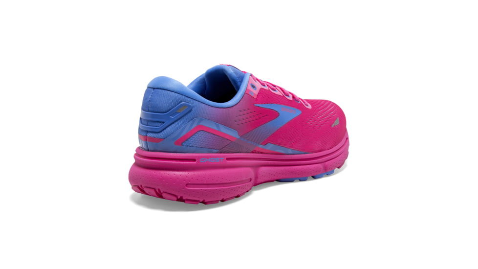Brooks Ghost 15 Running Shoes - Womens, Pink Glo/Blue/Fuchsia, 6 Narrow, 1203801B606.060