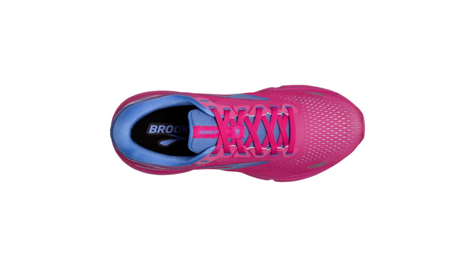 Brooks Ghost 15 Running Shoes - Womens, Pink Glo/Blue/Fuchsia, 6 Narrow, 1203801B606.060
