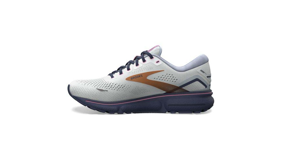 Brooks Ghost 15 Running Shoes - Womens, Wide, Spa Blue/Neo Pink/ Copper, 10.5, 1203801D492.105