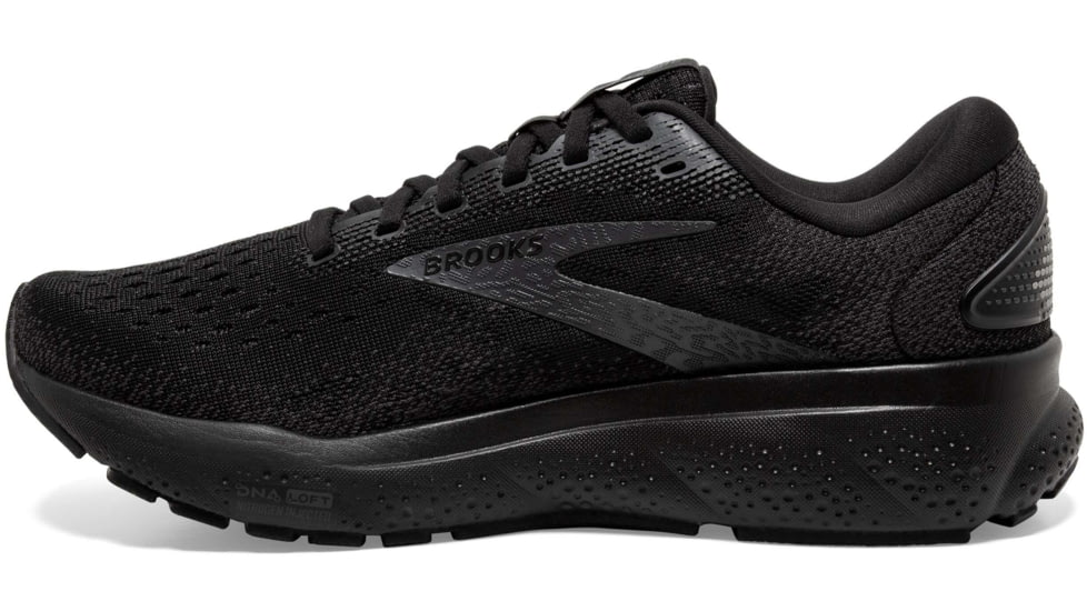 Brooks Ghost 16 Road Running Shoes - Mens, Black/Black/Ebony, 11.5 US/Medium, 1104181D020.115