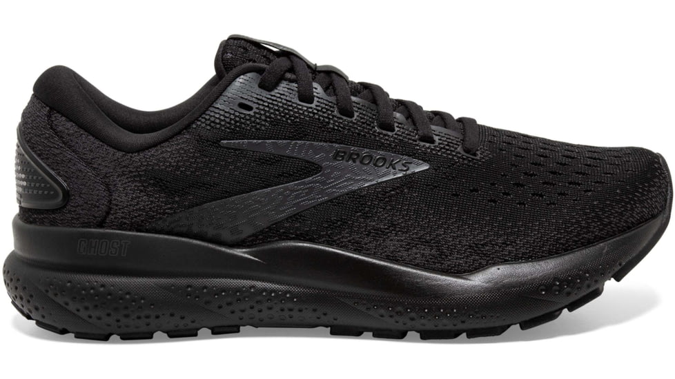 Brooks Ghost 16 Road Running Shoes - Mens, Black/Black/Ebony, 11.5 US/Medium, 1104181D020.115