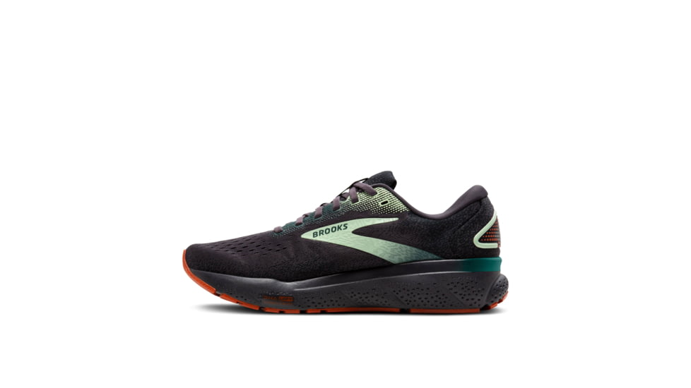 Brooks Ghost 16 Road Running Shoes - Mens, Blackened Pearl/June Bug/Green, 10, 1104181D038.100