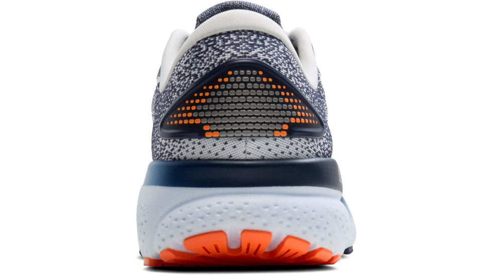 Brooks Ghost 16 Road Running Shoes - Mens, White/Peacoat/Orange, 10.0 US/Medium, 1104181D130.100