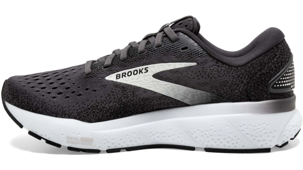 Brooks Ghost 16 Road Running Shoes - Womens, Black/Grey/White, 6.5 US/Medium, 1204071B090.065