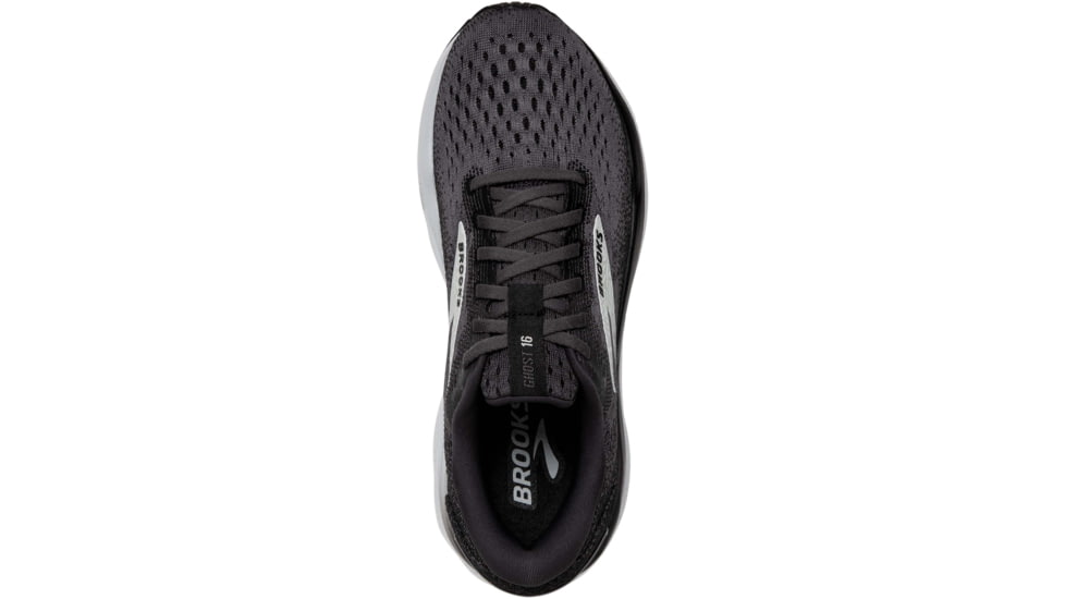 Brooks Ghost 16 Road Running Shoes - Womens, Black/Grey/White, 6.5 US/Medium, 1204071B090.065