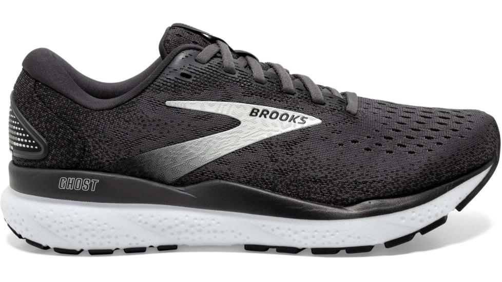 Brooks Ghost 16 Road Running Shoes - Womens, Black/Grey/White, 6.5 US/Medium, 1204071B090.065