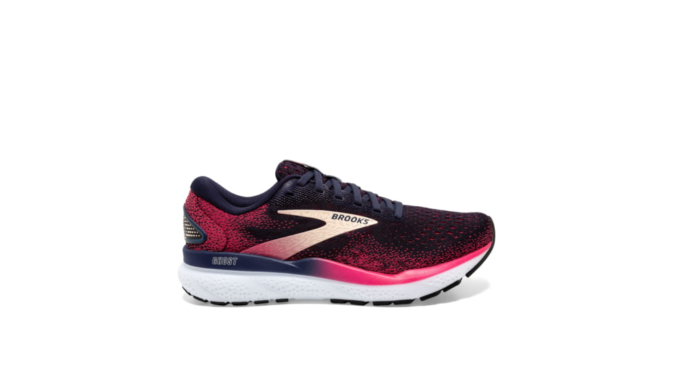 Brooks Ghost 16 Road Running Shoes - Womens, Peacoat/Raspberry/Apricot, 8.5, 1204071B422.085