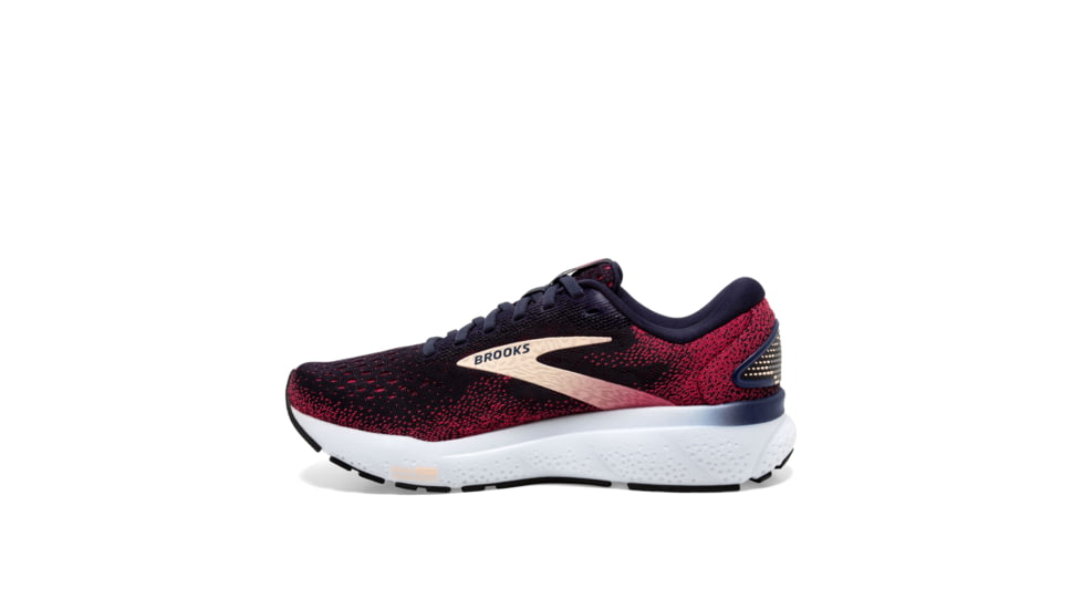 Brooks Ghost 16 Road Running Shoes - Womens, Peacoat/Raspberry/Apricot, 8.5, 1204071B422.085