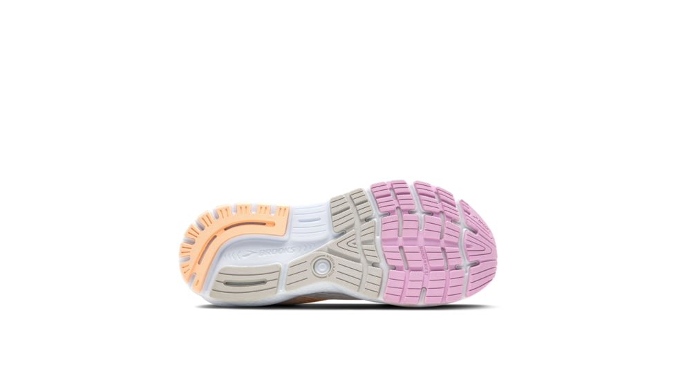 Brooks Ghost 16 Road Running Shoes - Womens, White/Grey/Orchid, 8, 1204071B186.080