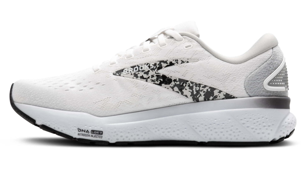Brooks Ghost 16 Road Running Shoes - Womens, White/Oyster/Lava, 7.0 US/Medium, 1204071B147.070