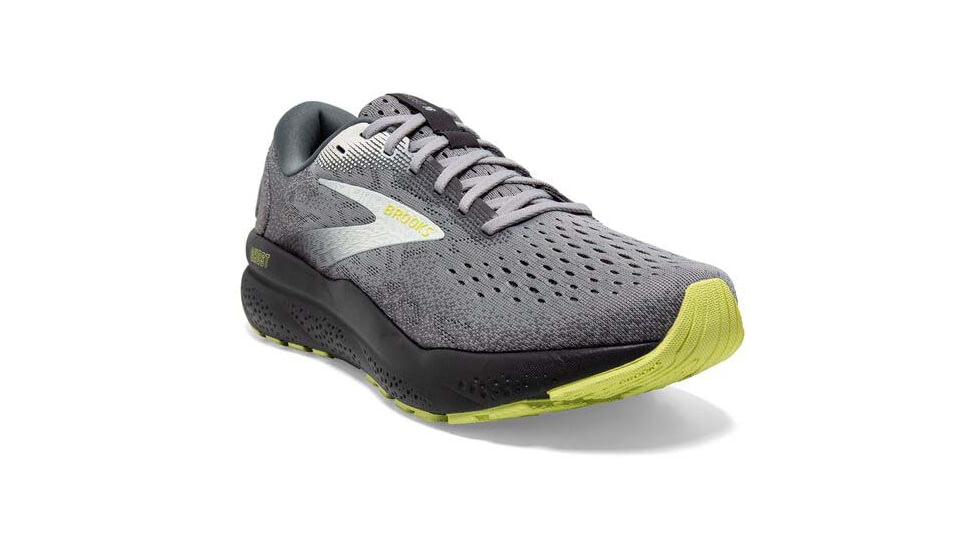 Brooks Ghost 16 Running Shoes - Mens, Primer/Grey/Lime, 12.0, 1104181D040.120