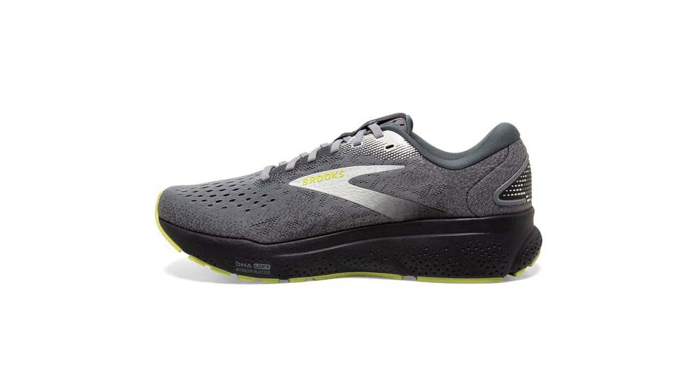 Brooks Ghost 16 Running Shoes - Mens, Primer/Grey/Lime, 12.0, 1104181D040.120
