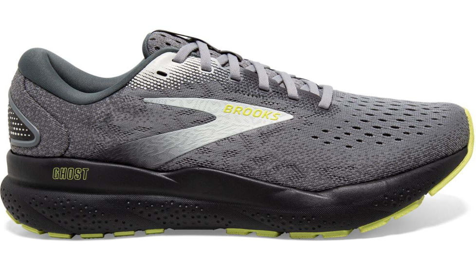 Brooks Ghost 16 Running Shoes - Mens, Primer/Grey/Lime, 12.0, 1104181D040.120