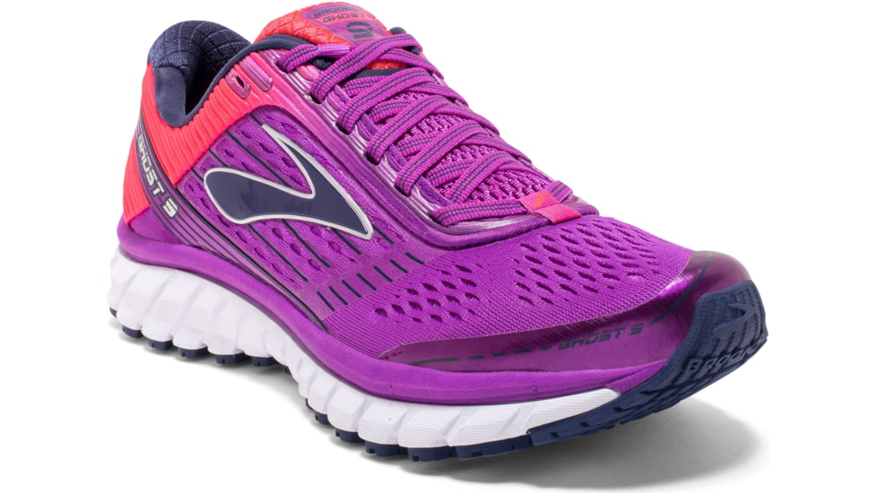 Brooks Ghost 9 Road Running Shoe - Women's-Purple/Pink/Blue-Medium-8