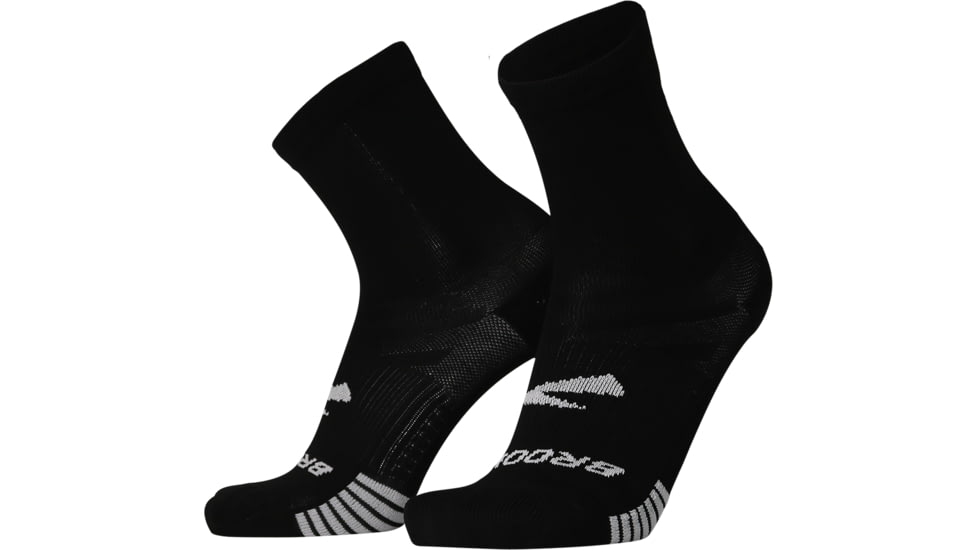 Brooks Ghost Lite Crew 2-Pack Sock, Black, XL, 280490001.040