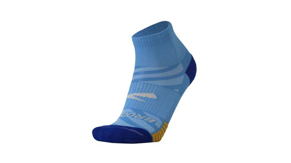 Brooks Ghost Lite Quarter 2-Pack Sock, Blue/Peacoat &amp; Light Grey/Blue, L, 280497435.035