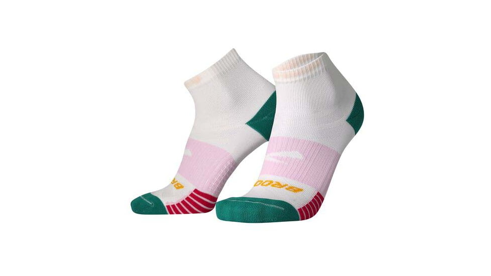 Brooks Ghost Lite Quarter 2-Pack Sock, Nile/Lagoon &amp; White/Nile, S, 280497358.025