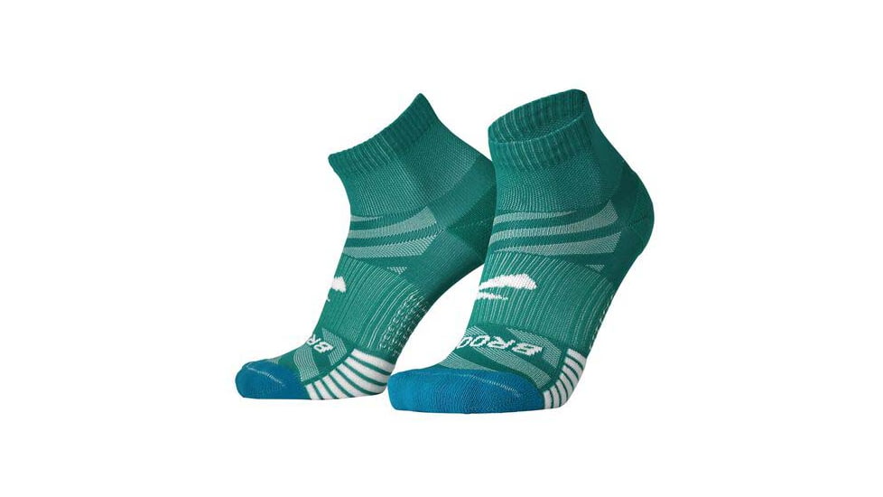 Brooks Ghost Lite Quarter 2-Pack Sock, Nile/Lagoon &amp; White/Nile, S, 280497358.025
