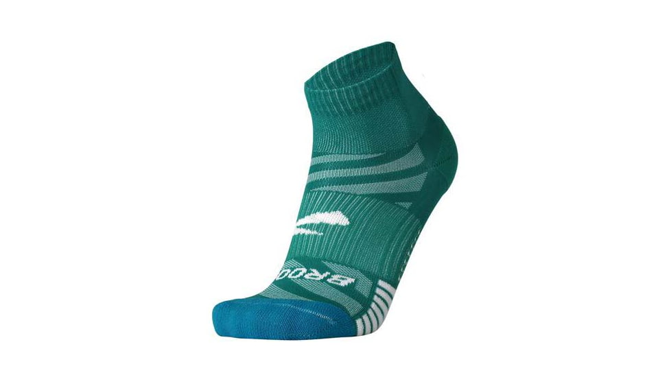 Brooks Ghost Lite Quarter 2-Pack Sock, Nile/Lagoon &amp; White/Nile, S, 280497358.025