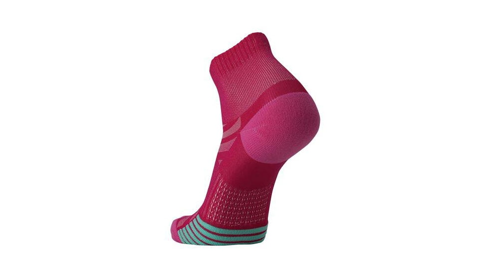 Brooks Ghost Lite Quarter 2-Pack Sock, Pink/Salt &amp; Light Grey/Salt, L, 280497612.035
