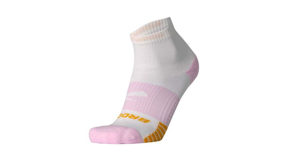 Brooks Ghost Lite Quarter 2-Pack Sock, Quartz/White &amp; White/Quartz, XL, 280497654.040