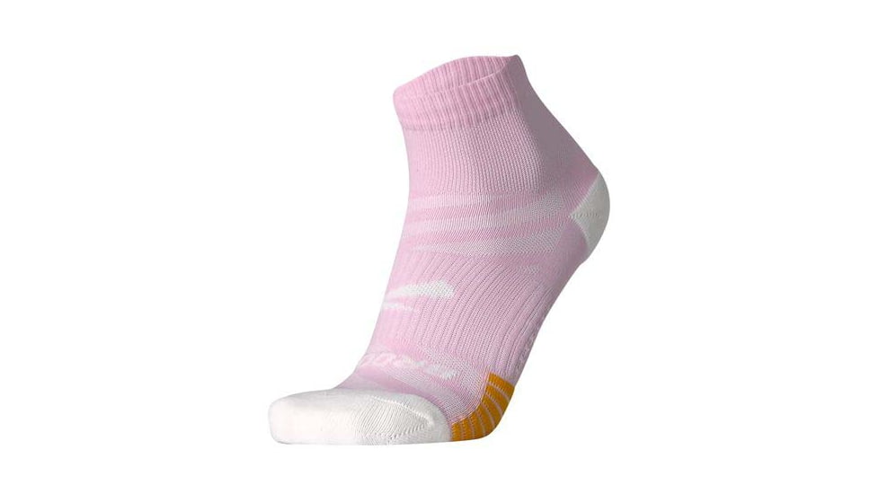 Brooks Ghost Lite Quarter 2-Pack Sock, Quartz/White &amp; White/Quartz, XL, 280497654.040