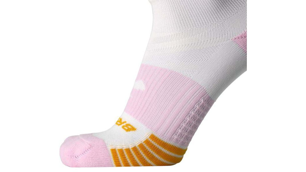 Brooks Ghost Lite Quarter 2-Pack Sock, Quartz/White &amp; White/Quartz, XL, 280497654.040