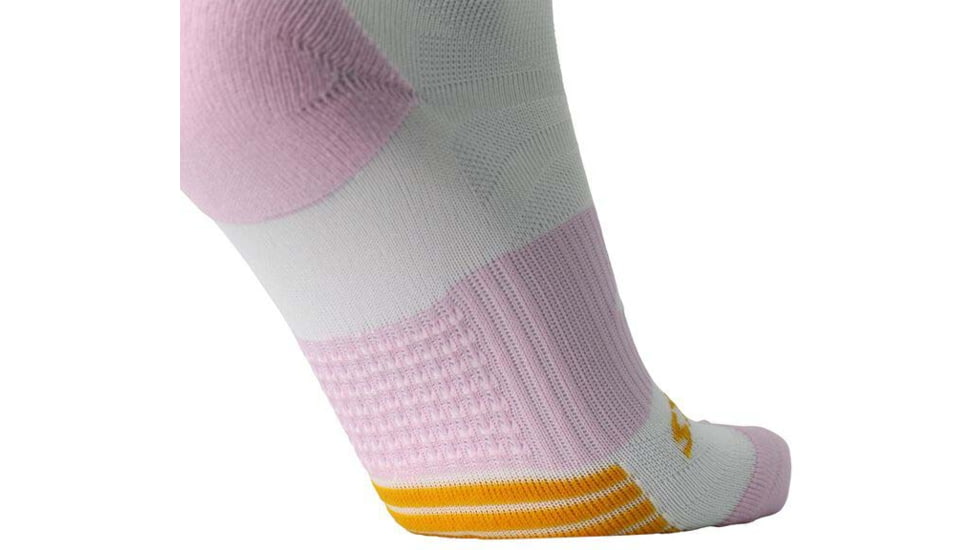Brooks Ghost Lite Quarter 2-Pack Sock, Quartz/White &amp; White/Quartz, XL, 280497654.040