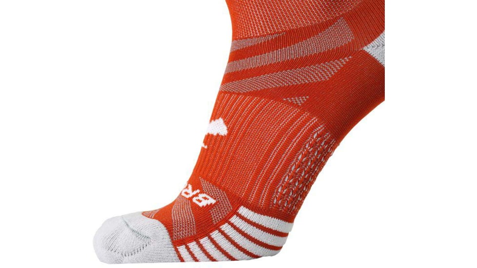 Brooks Ghost Lite Quarter 2-Pack Sock, White/Clay &amp; Clay/Lt Peak, M, 280497172.030