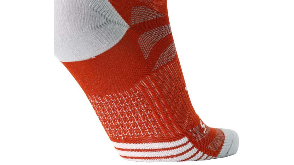 Brooks Ghost Lite Quarter 2-Pack Sock, White/Clay &amp; Clay/Lt Peak, M, 280497172.030