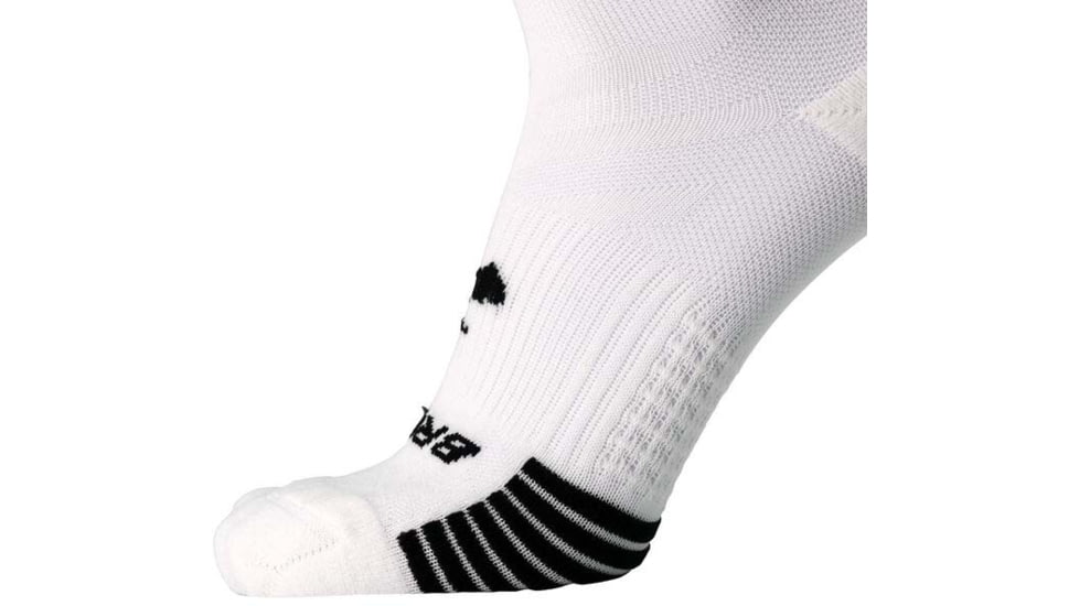 Brooks Ghost Lite Quarter 2-Pack Sock, White, S, 280497100.025