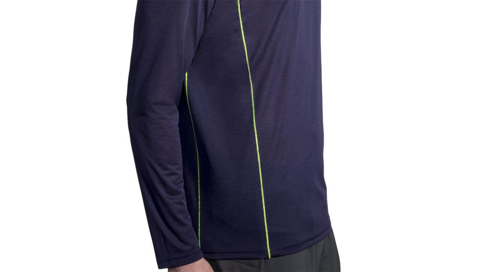 Brooks Ghost Long Sleeve - Mens, Navy/Nightlife, Medium, 211132410.030