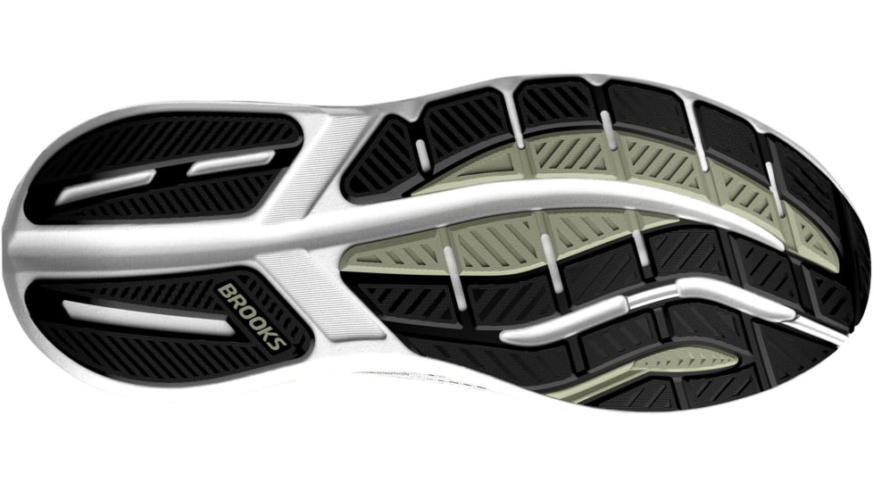 Brooks Ghost Max 3 Road Running - Mens, Bright White/Tea/Black, 8, 2E, 1104642E162.080