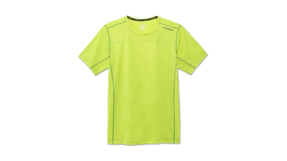 Brooks Ghost Mens Short Sleeve Shirt, Lime, 2XL, 211133-Lime-XXL
